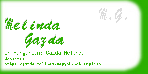 melinda gazda business card